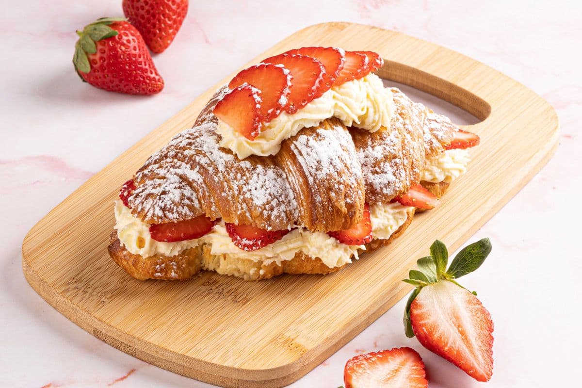 Strawberry Double Cream Croissant