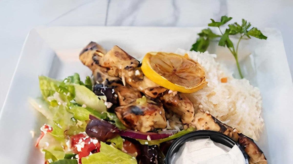 Chicken Souvlaki Dinner