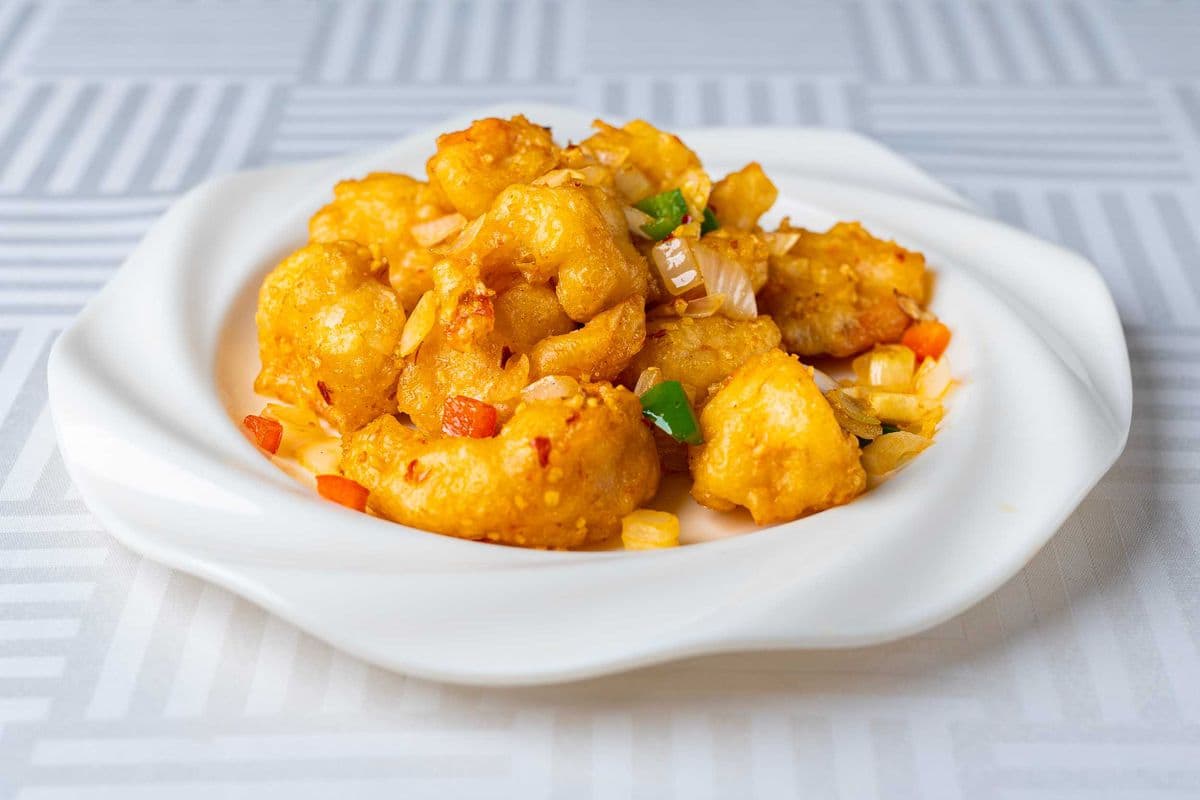 525-Crevettes sautées avec sel et poivre 椒鹽蝦球