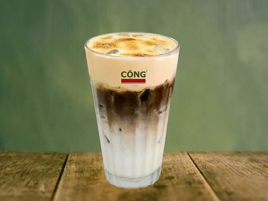 Med Iced Peanut Butter Coffee.