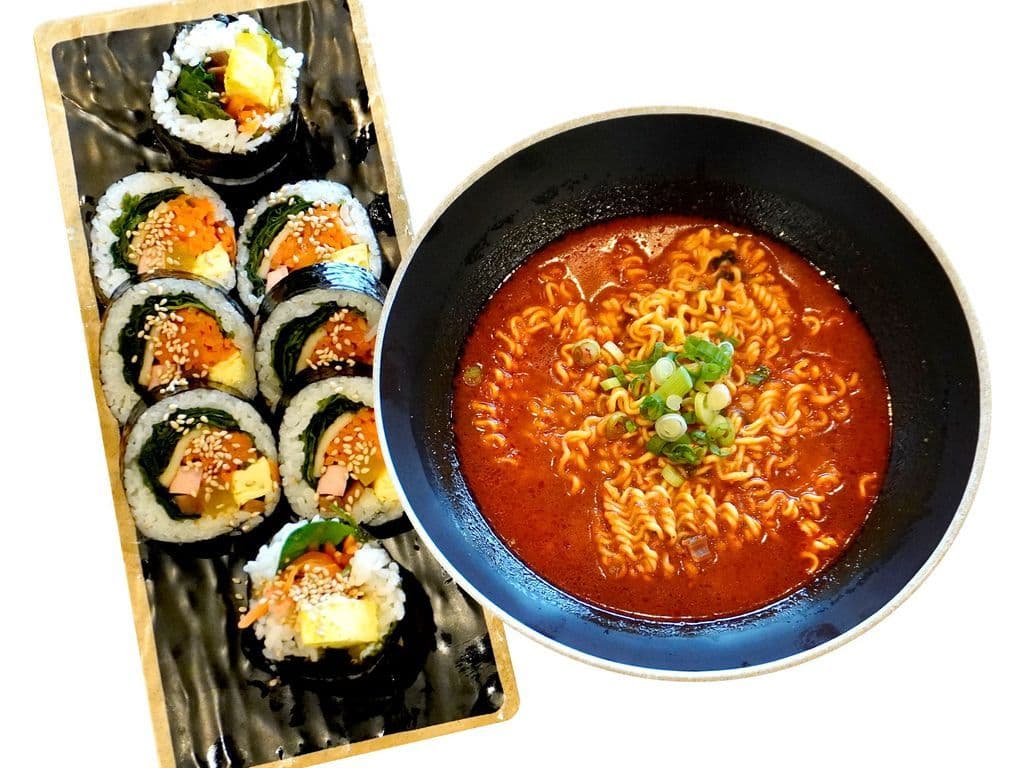 Combo "B" 라면+김밥