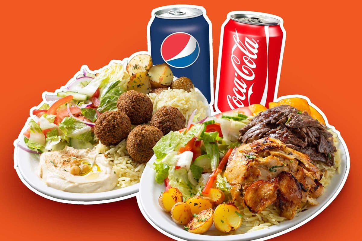 Two Dinner Plates & Two Drinks Combo