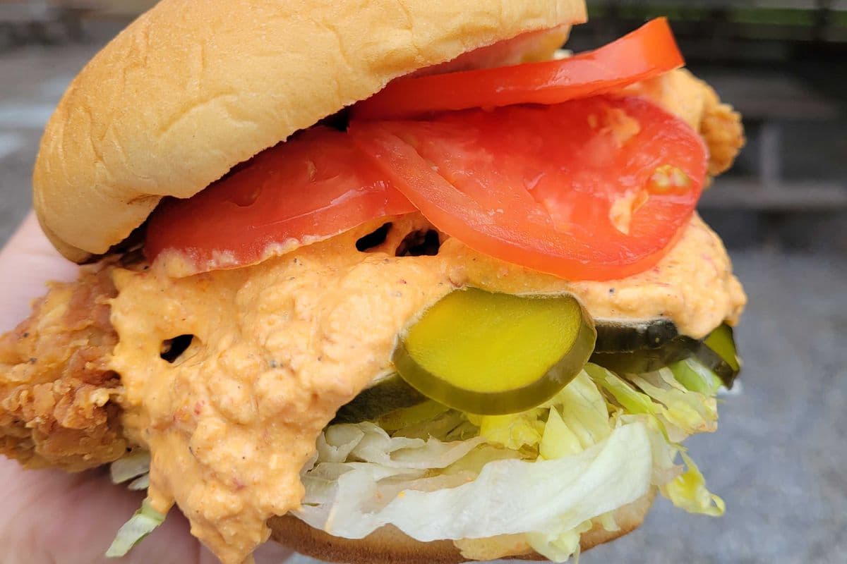 Pimento Cheese Fried Chicken Sandwich