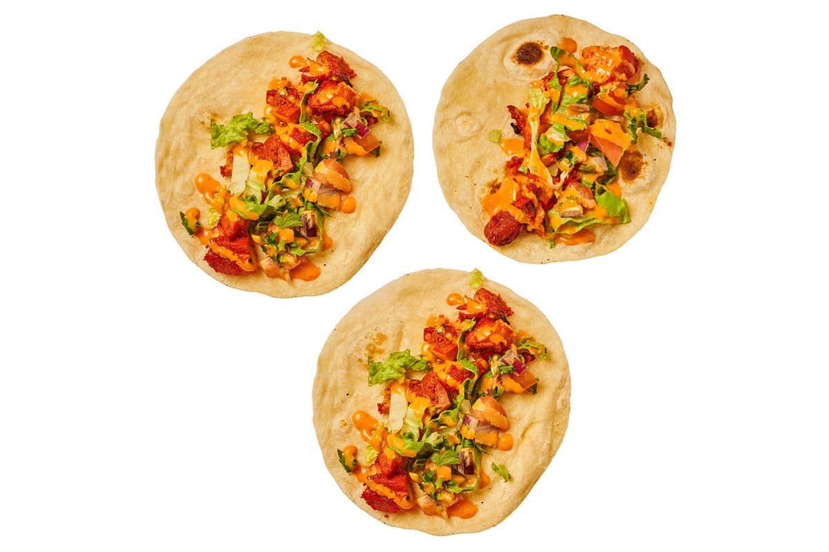 Butter Chicken Tacos (3) trio
