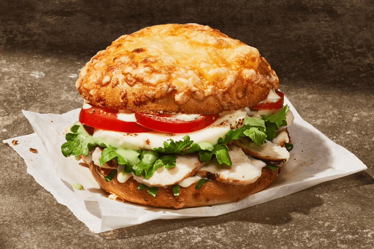 Chicken Roma Asiago Bagel Stack