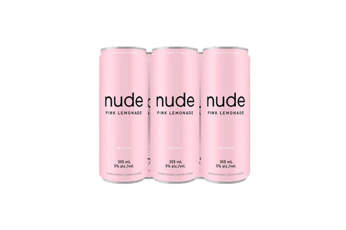 Nude Pink Lemonade (6 Pack Cans) (6 x 355 ml Cans)