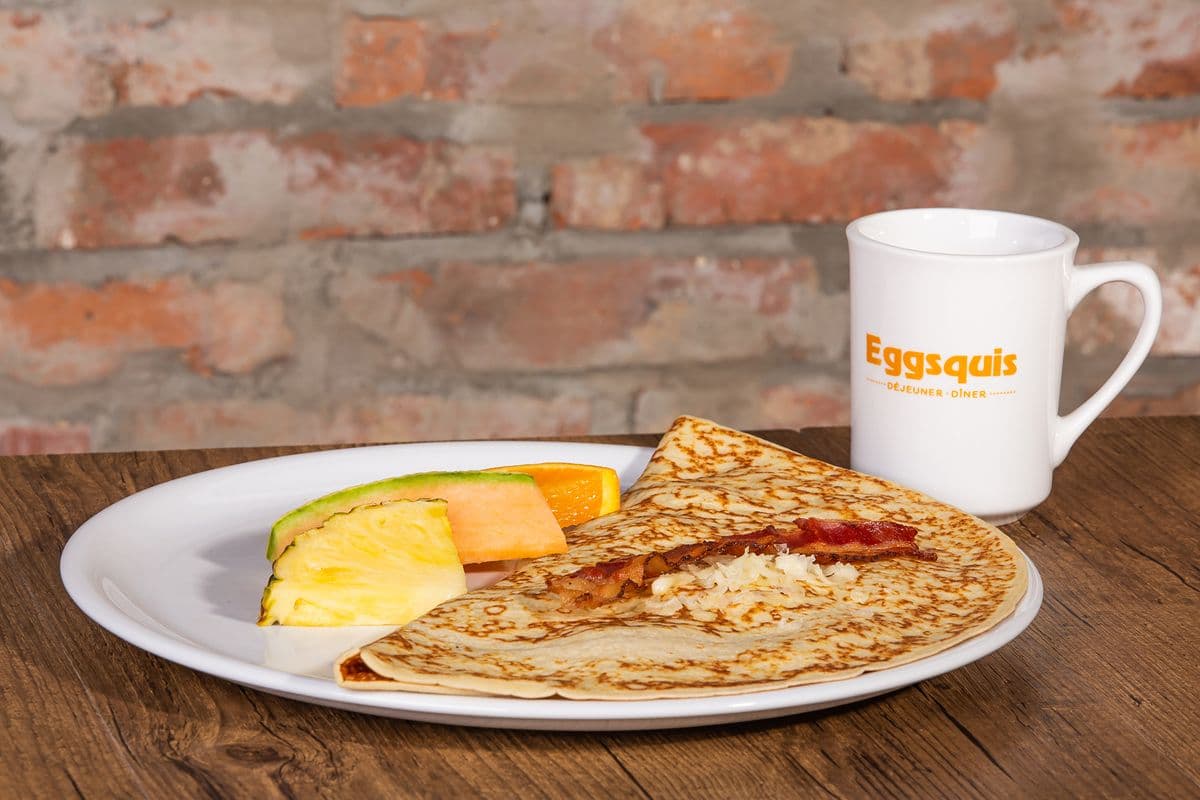 Bacon and Cheddar Crepe