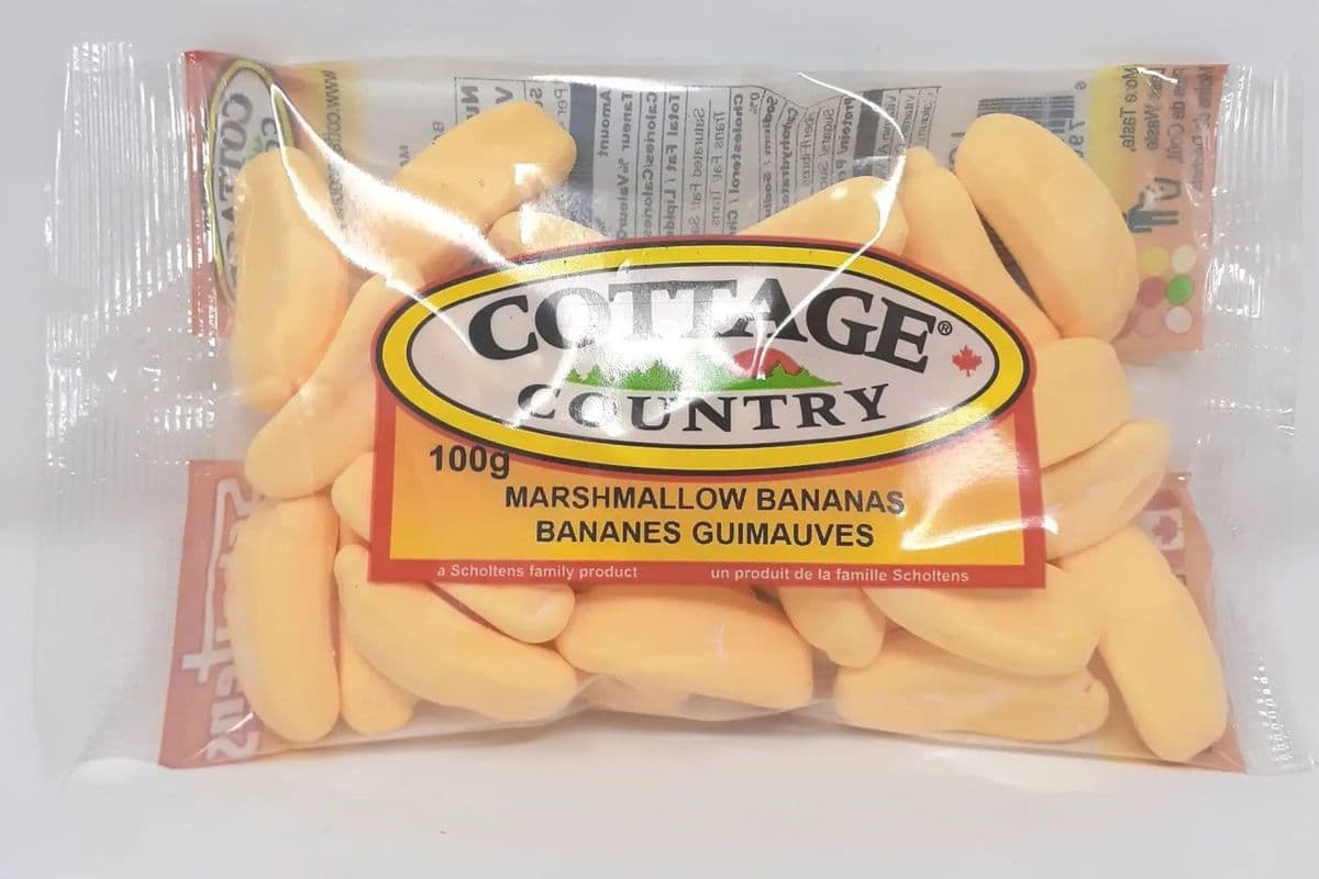 Cottage Country Candy Marshmallow Bananas (100 g)