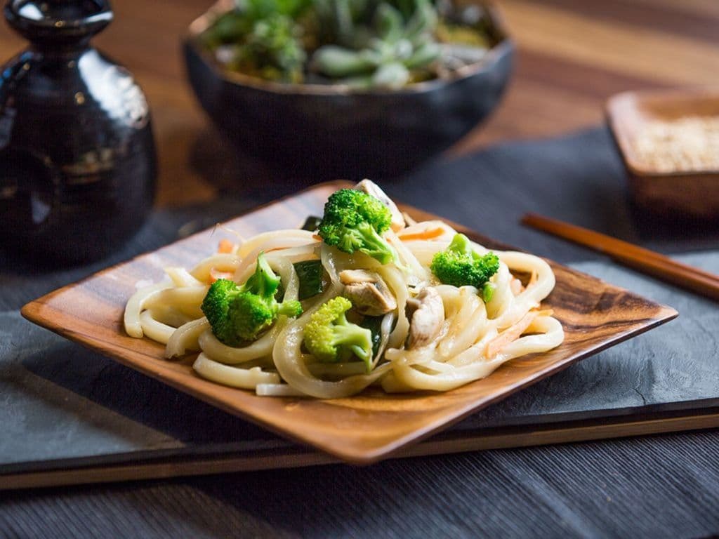 Vegetable Pan Fried Udon