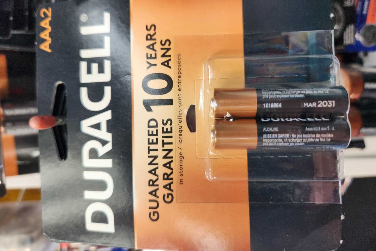 Duracell AAA pack of 2 - Duracell AAA paquet de 2