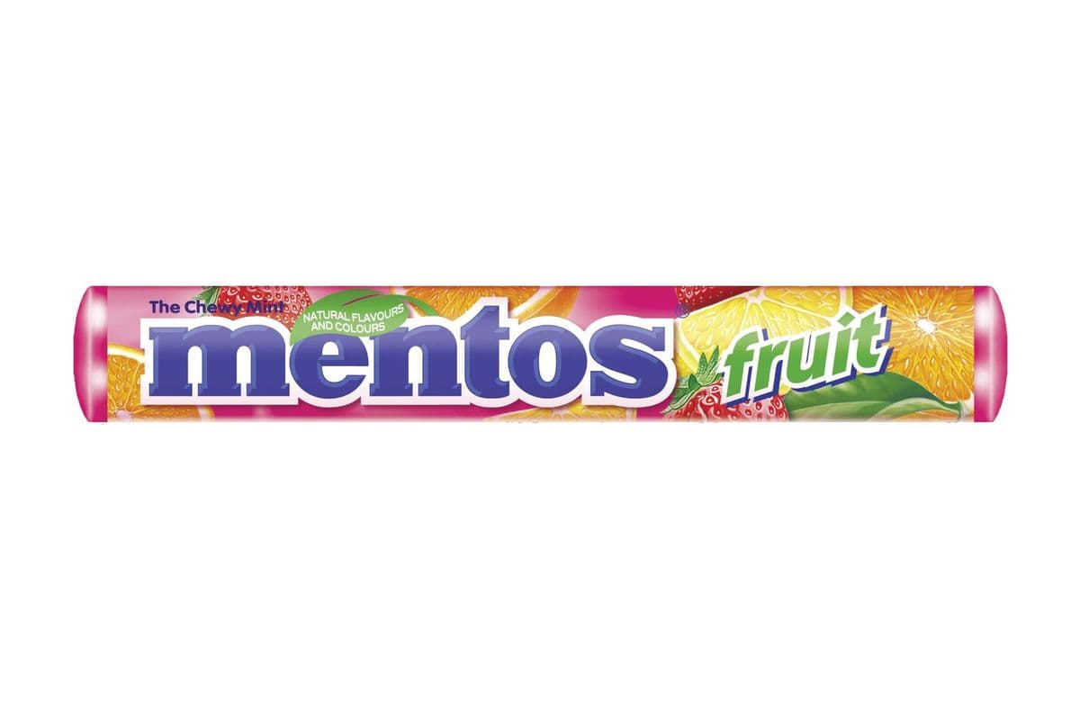 Mentos Fruit Candy Roll (37 g)