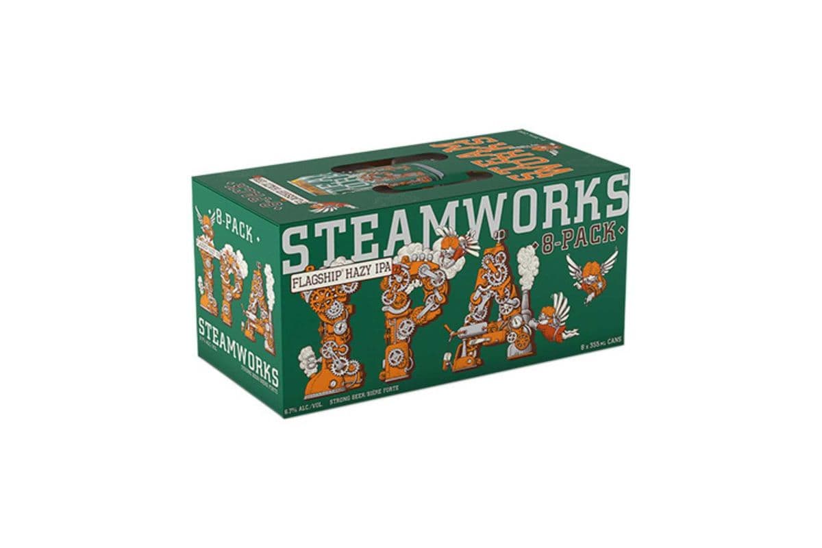 Steamworks Flagship Hazy IPA (8 x 355 ml Cans)