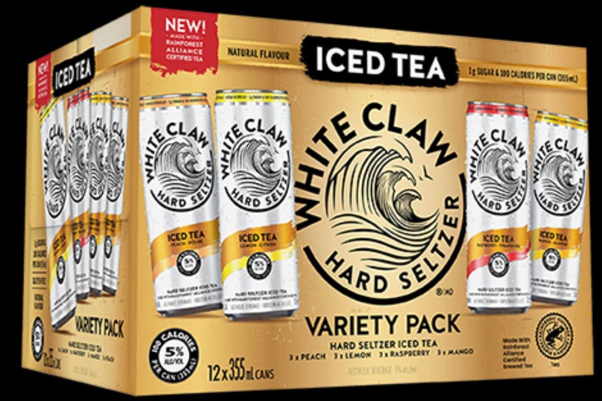 WHITE CLAW ICED TEA VARIETY 12 PACK (12 x 355ML CAN)