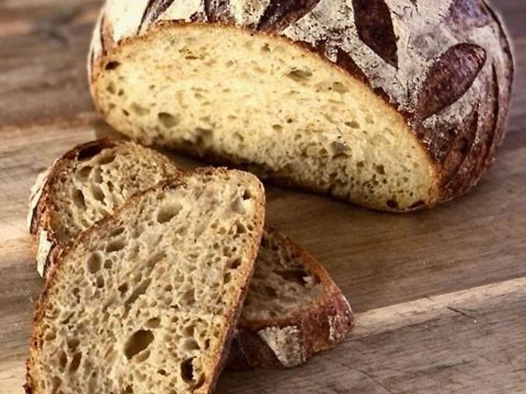 Locally made F2T Artisan European style Country Bread (half loaf)