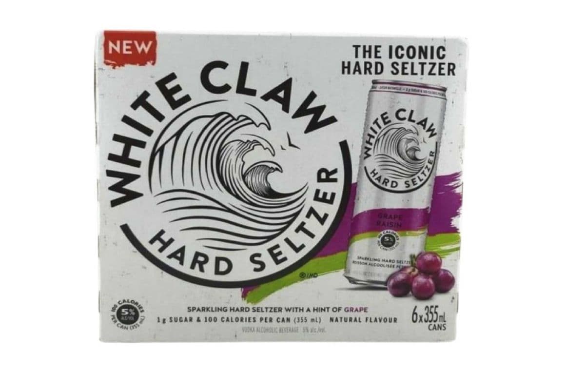 WHITE CLAW HARD SELTZER GRAPE 6PK (6 x 355ML)