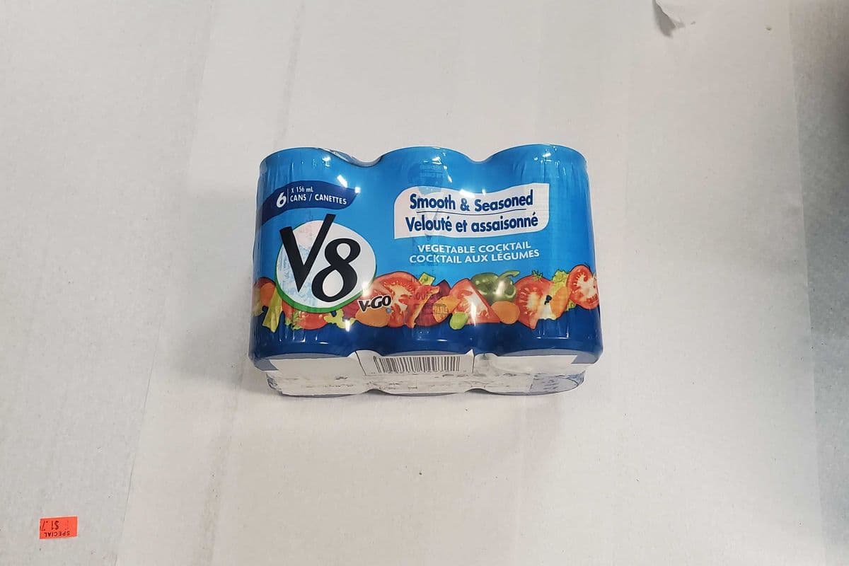 CAISSE 6 CANETTES V8 VELOUTE ET ASSAISONNE DE 156 ML (156 ML)