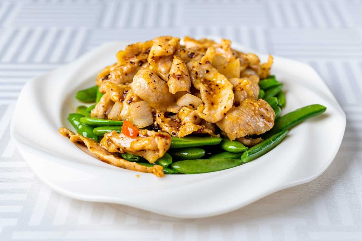 509-Cou de porc sauté à la sauce XO XO豬頸肉