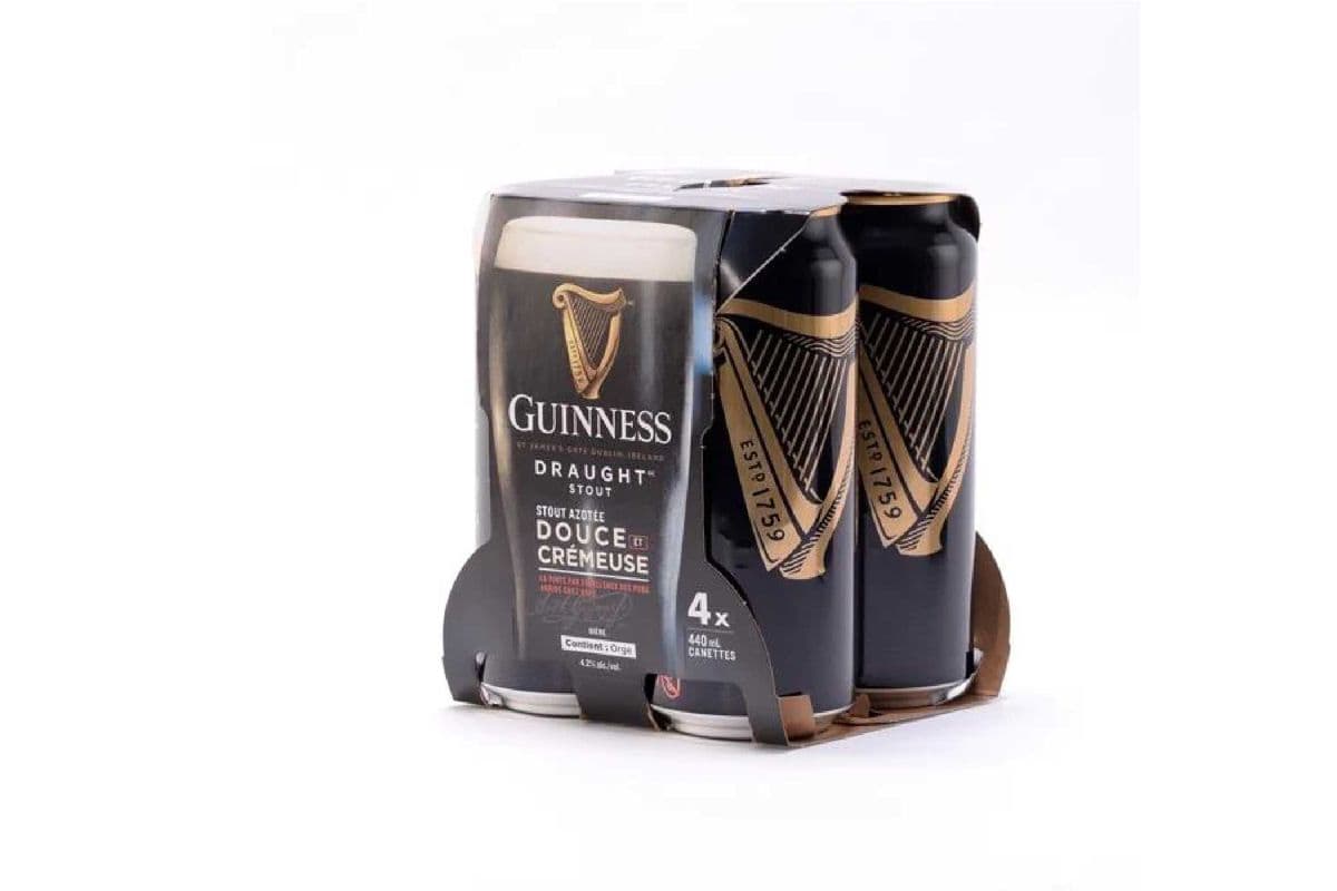 Guinness Draught (4 Pack Cans) (4 x 440 ml Cans)