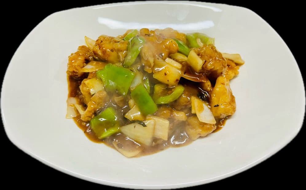 Black beans sauce fish filet / Poisson a la sauce aux feves Noirs