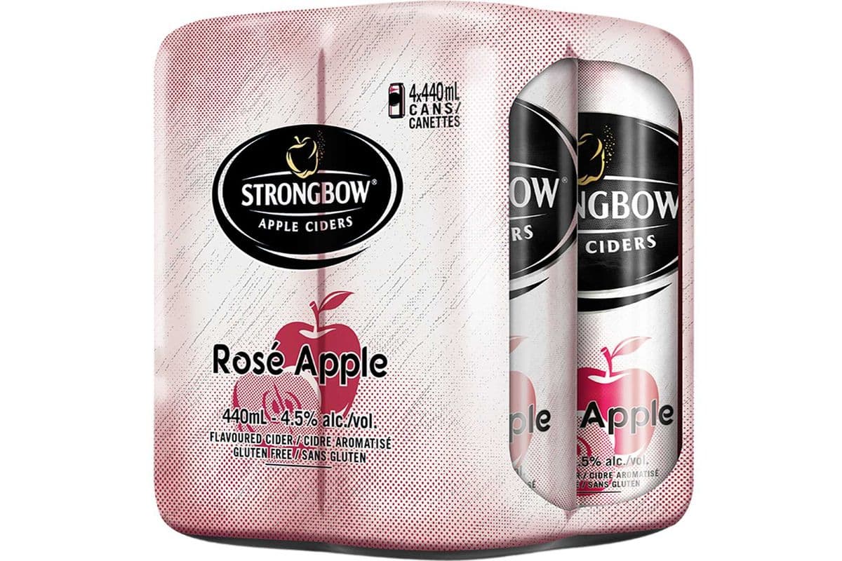 STRONGBOW ROSE CIDER 4 CANS (4 x 500 ML)