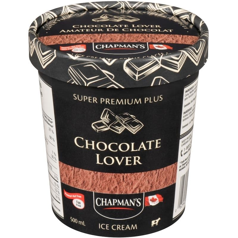 Chapman's Super Premium Créme Glacée Amateur De Chocolat 500ml/ Chapman's Super Premium Ice Cream Chocolate Lover 500ml