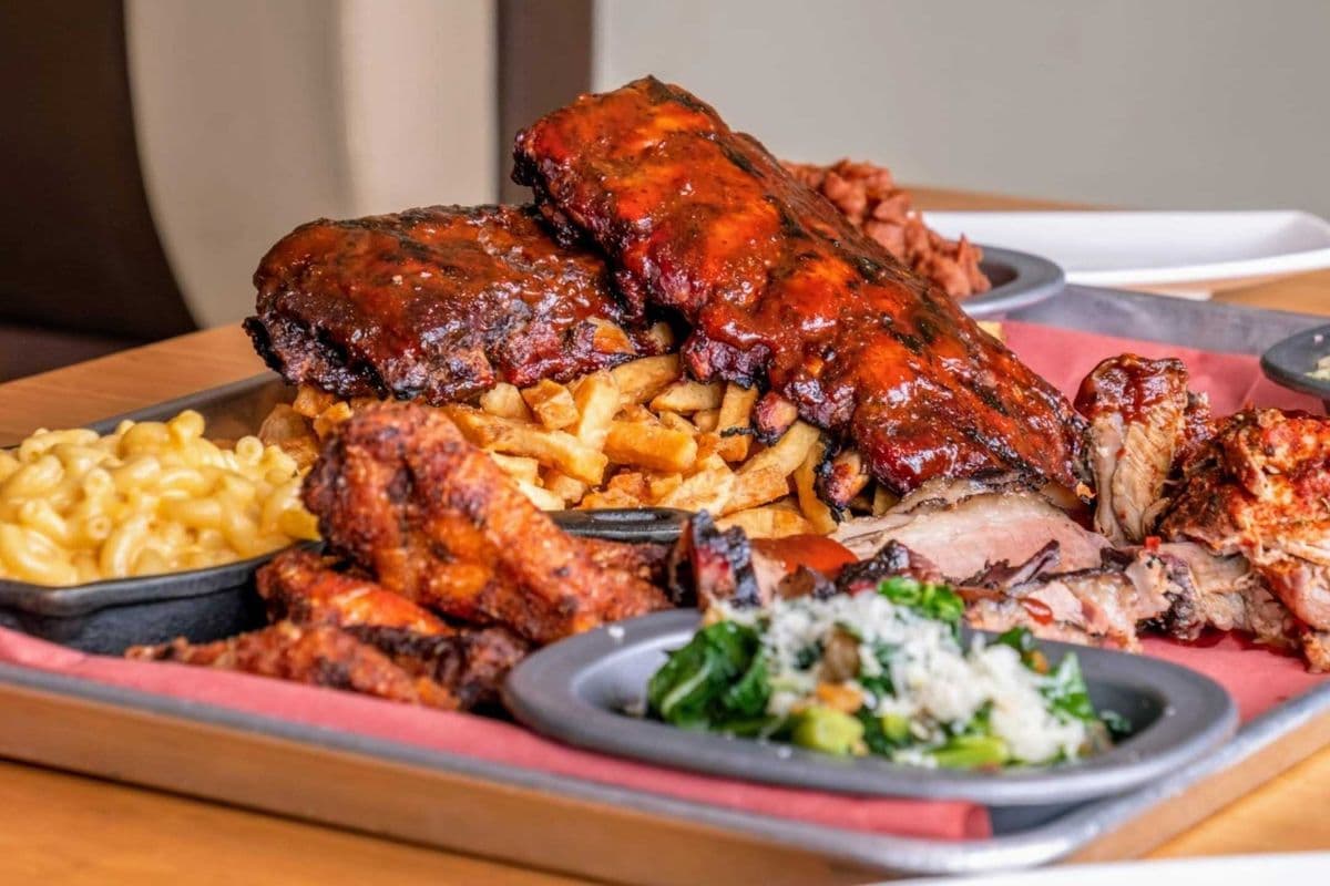 Chicken, Ribs, and Sausage Platter