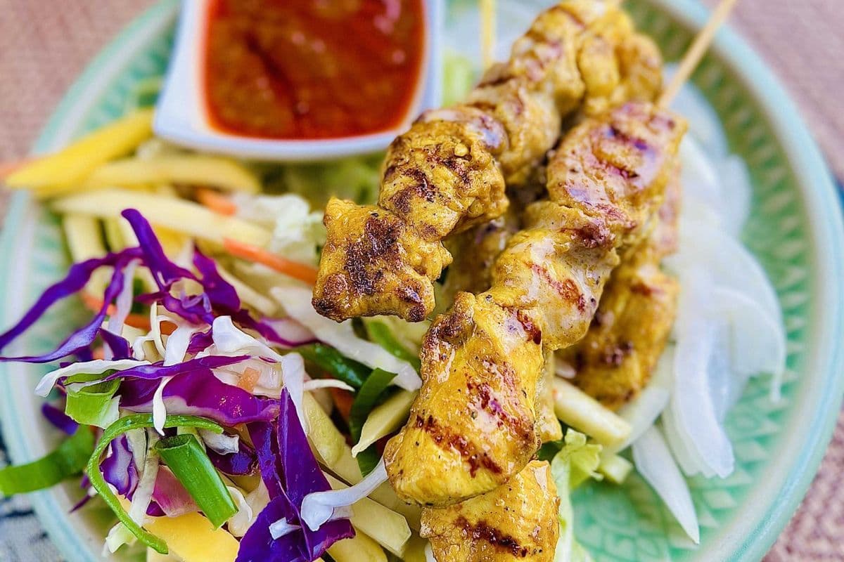 Satay Chicken Skewers (4pcs)
