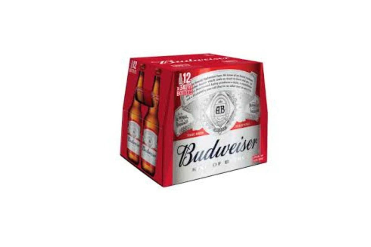 Budweiser (12 x 341 ml Bottles)
