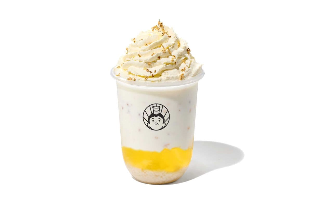 Rice Wine w/Osmanthus Jello Yogurt Slush 酒酿桂花冻