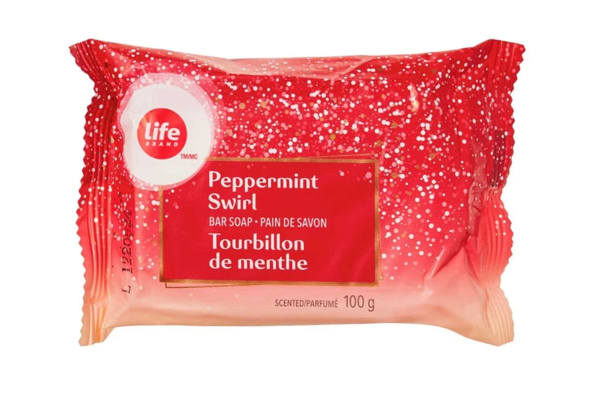 Life Brand Peppermint Swirl Bar Soap