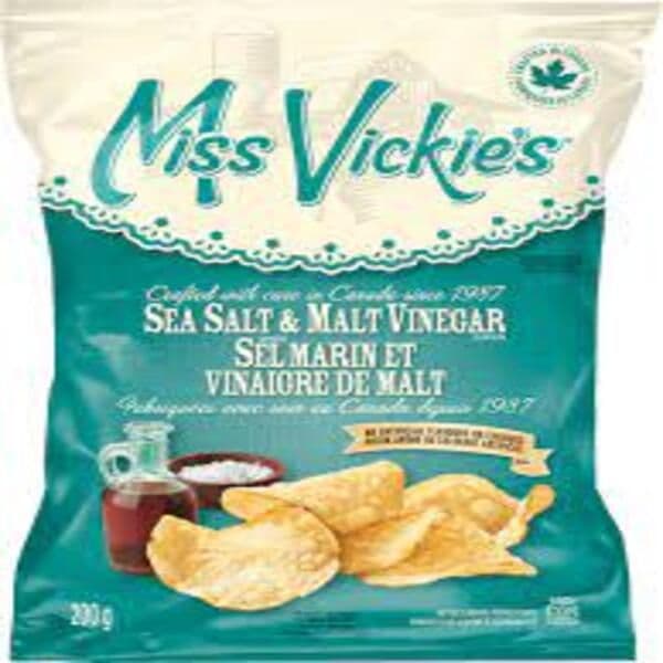Miss Vickie's Sel Marin et Vinaigre de Malt 200g/ Miss Vickie's Sea Salt & Malt Vinegar