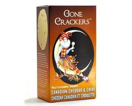 GONE CRACKERS CANADIAN CHEDDAR & CHIVE 142G