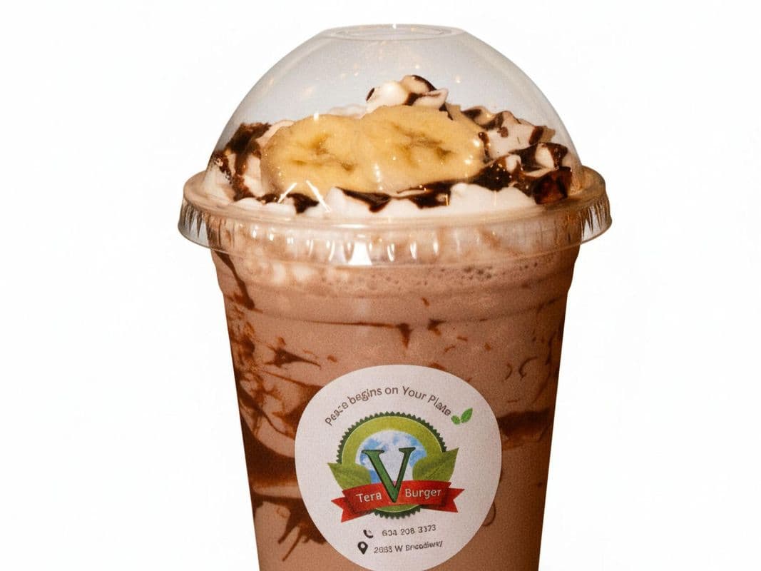 Dark Chocolate Banana Ice Cream Shake (v)