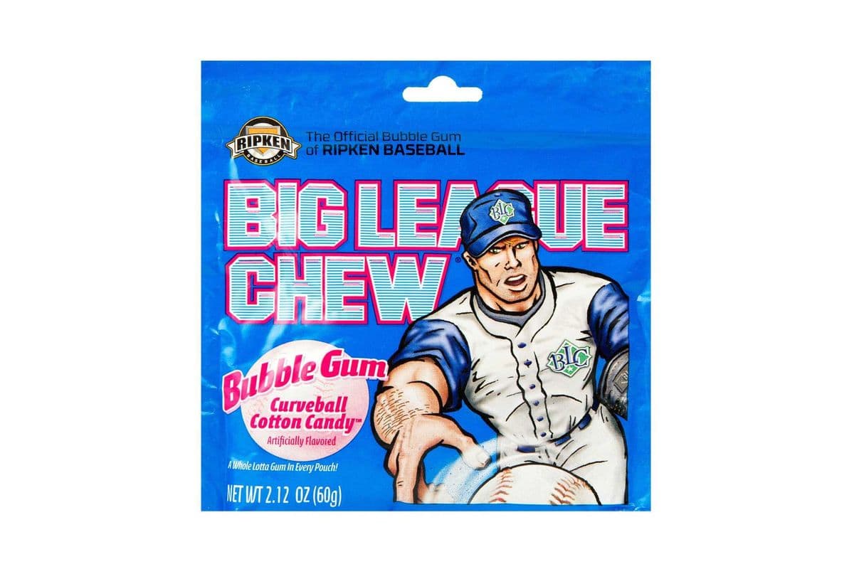 Big League Chew Bubble Gum Cotton Candy 60g