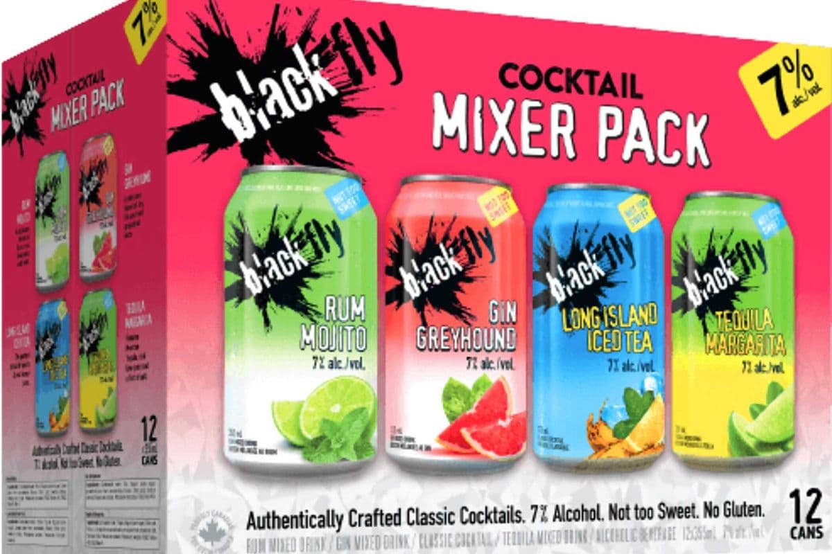 (NEW) BLACK FLY CLASSIC COCKTAIL MIXER 12X355ML (12 x 355ML)