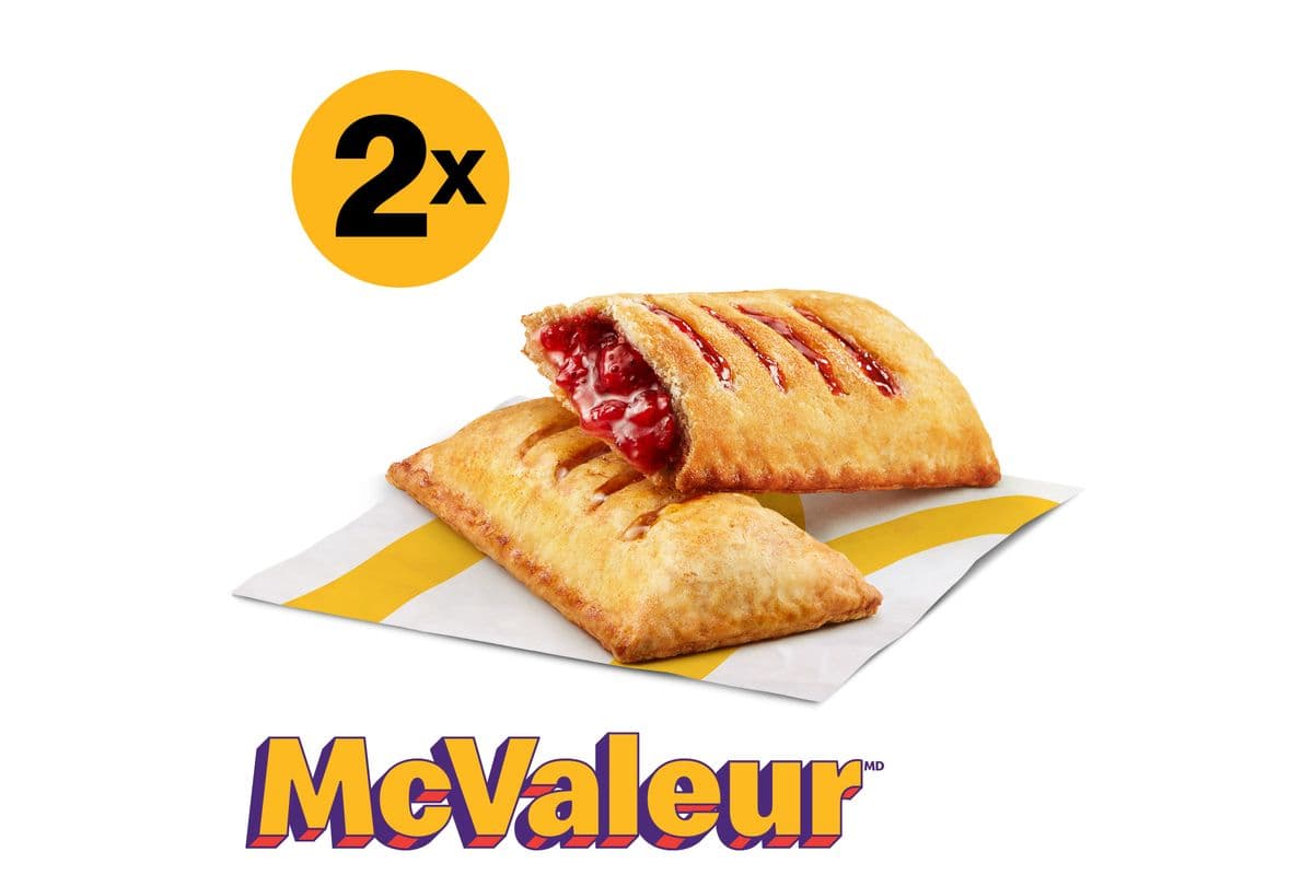 Chausson aux pommes et chausson aux fraises [570.0 Cal]