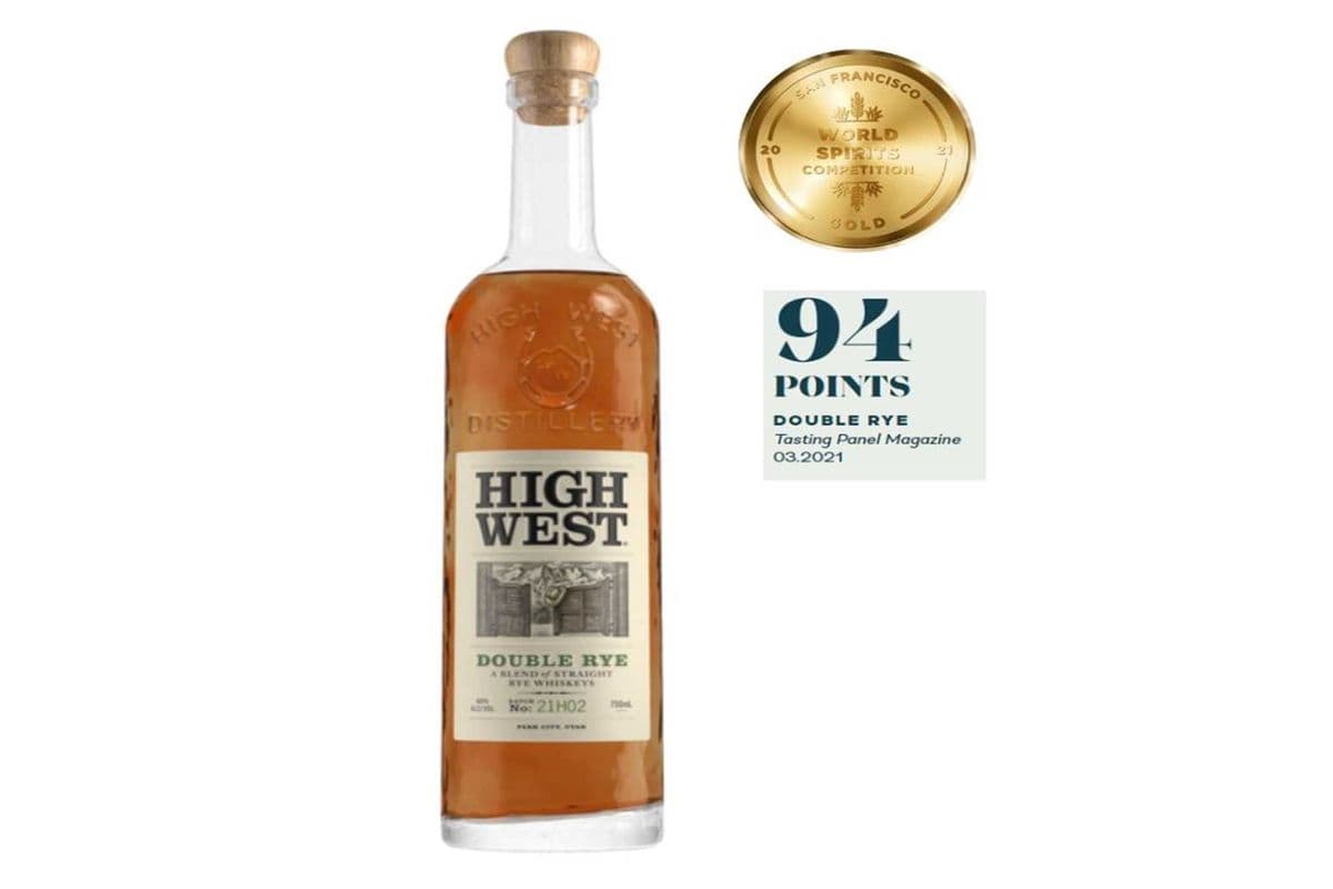 HIGH WEST DOUBLE RYE WHISKY 750 ML (1 x 750 ML)