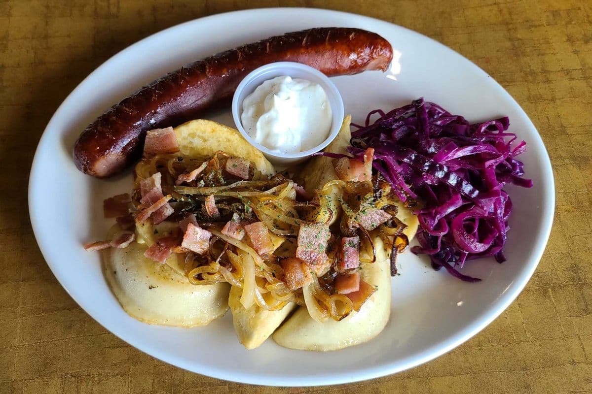 Farmer’s Sausage and Perogies