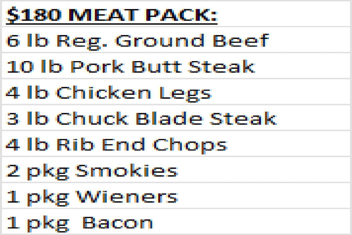 $180 Meat Pack