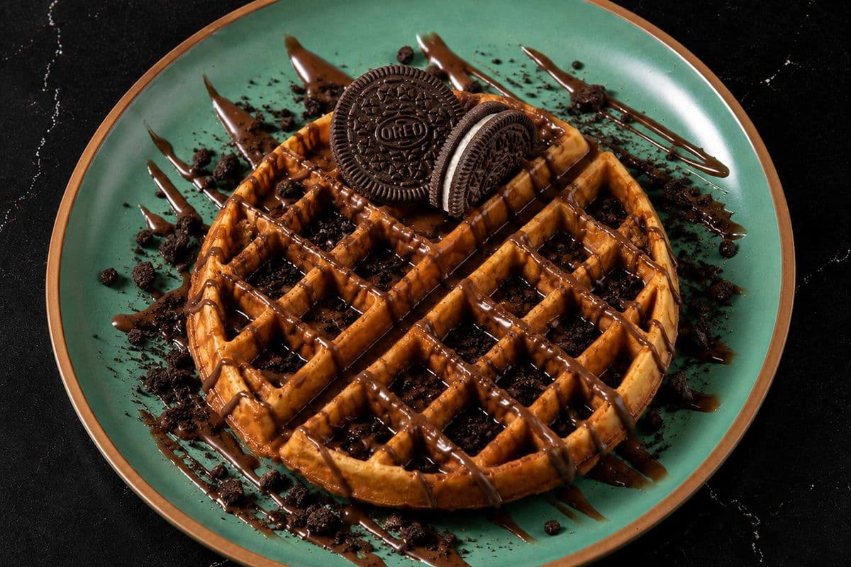 Waffle Oreo Et Chocolat