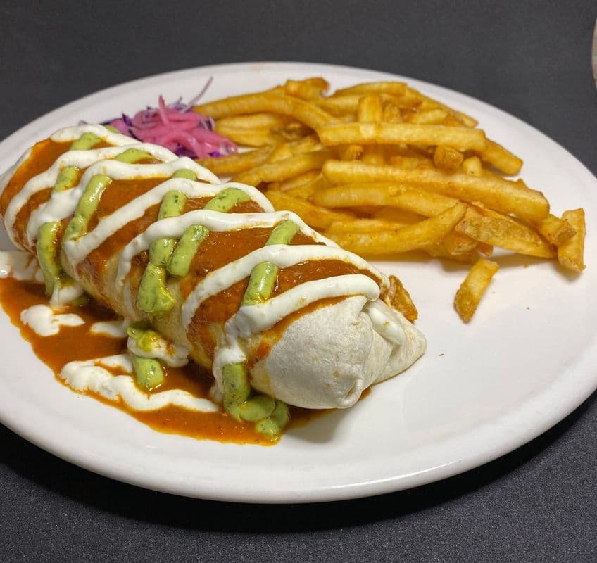 Mexican Flag Burrito