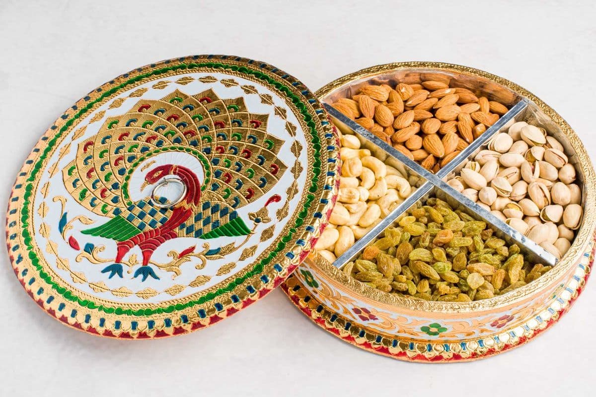 Peacock Small Round - Dry Fruit (SMALL)