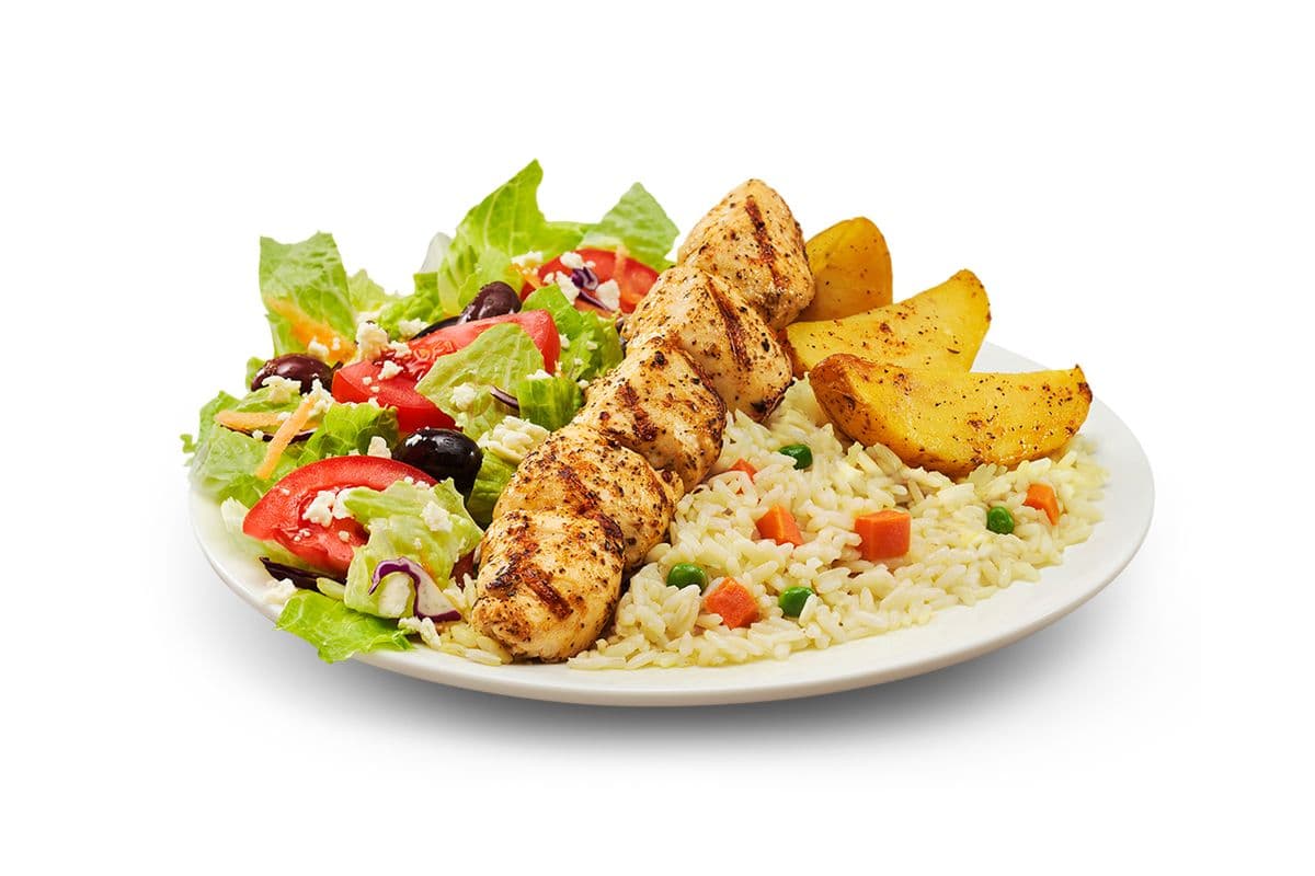Chicken Souvlaki Meal