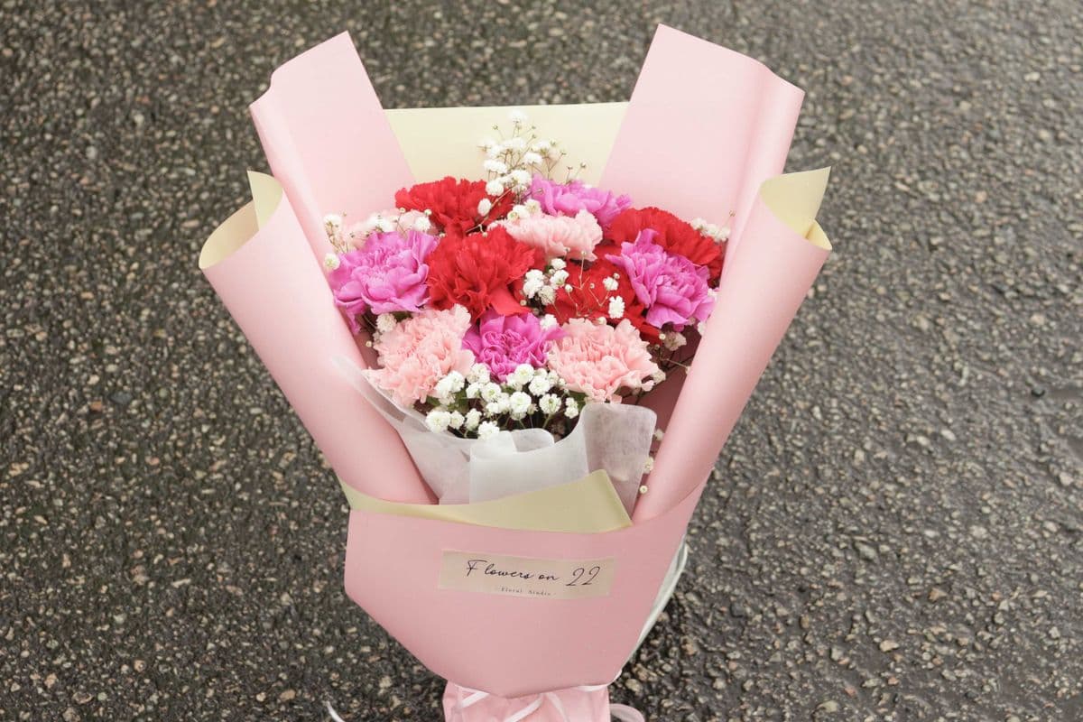 M1. Mixed Carnation Bouquet