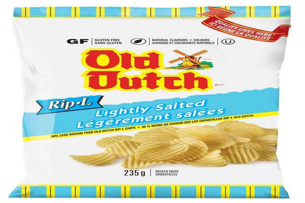 Old Dutch Rip L Lightly Salted 235g (Gluten Free) (235g) (270 Cal)