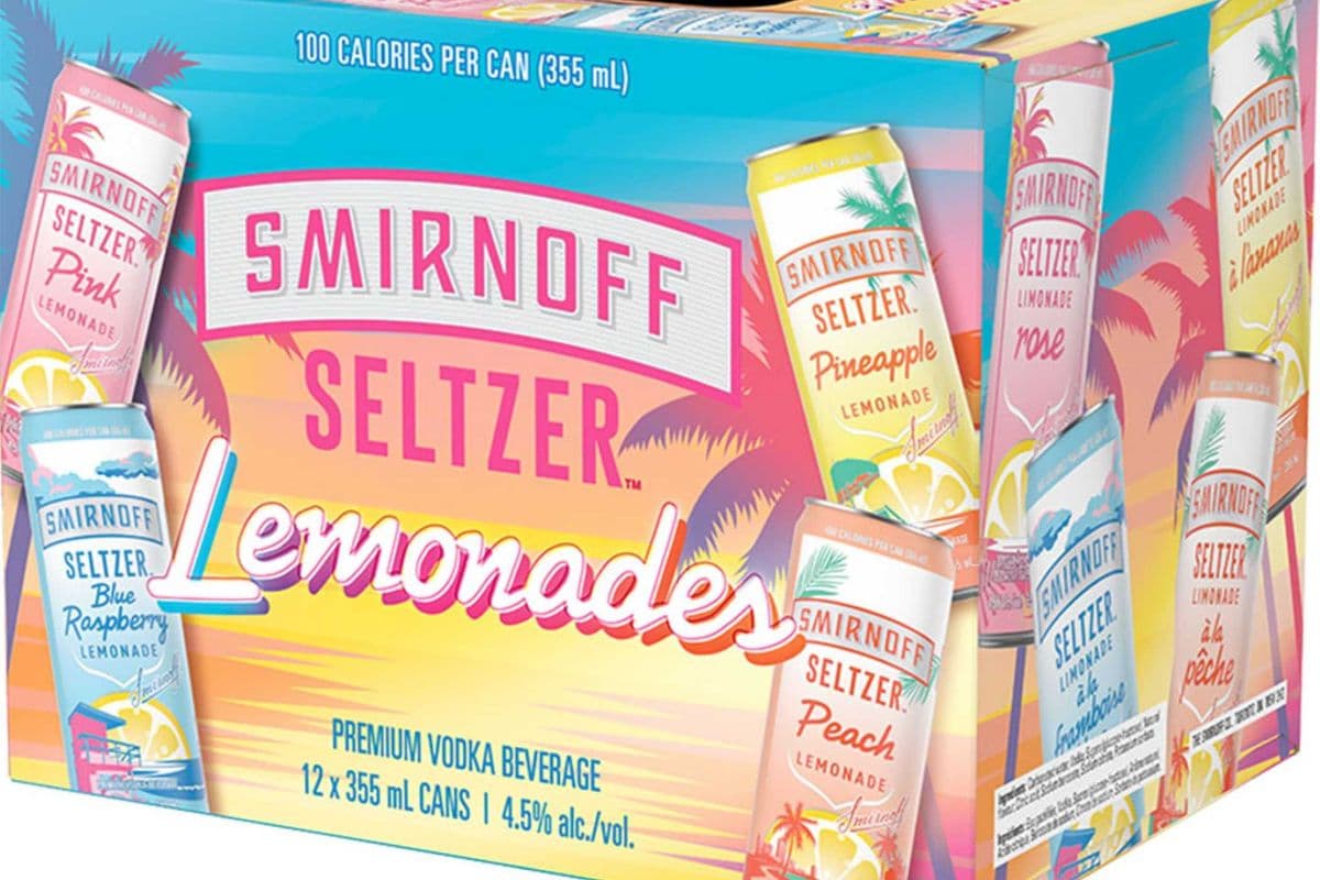 SMIRNOFF SELTZER LEMONADE VARIETY (12 PACK) (12 x 355ML CAN)