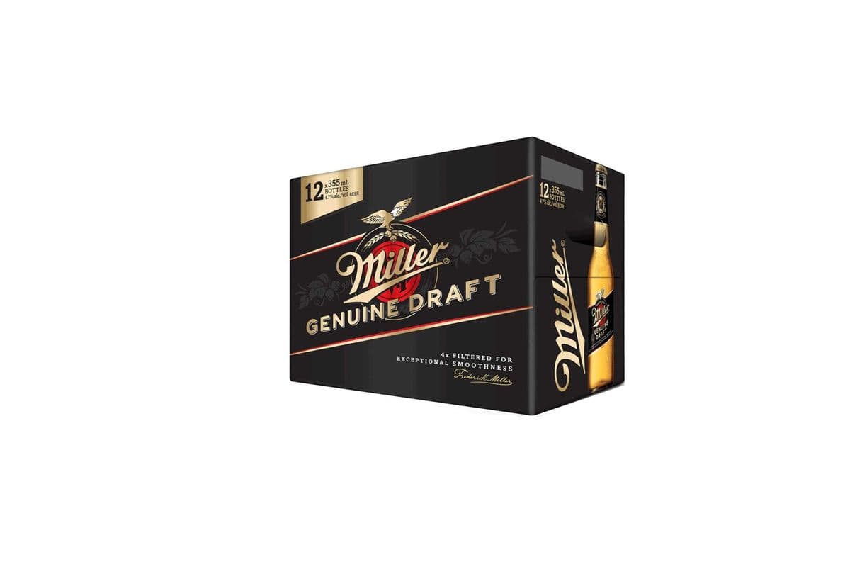 797296 - MILLER GENUINE DRAFT (12 x 330 ML BOTTLES)
