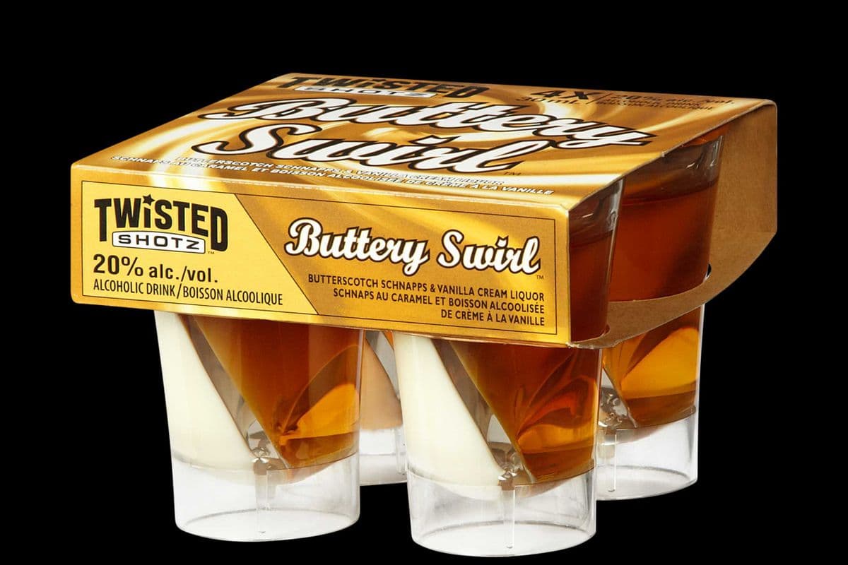 TWISTED SHOTZ - BUTTERY SWIRL (4 x 30ML ) (4 x 4*30ML )
