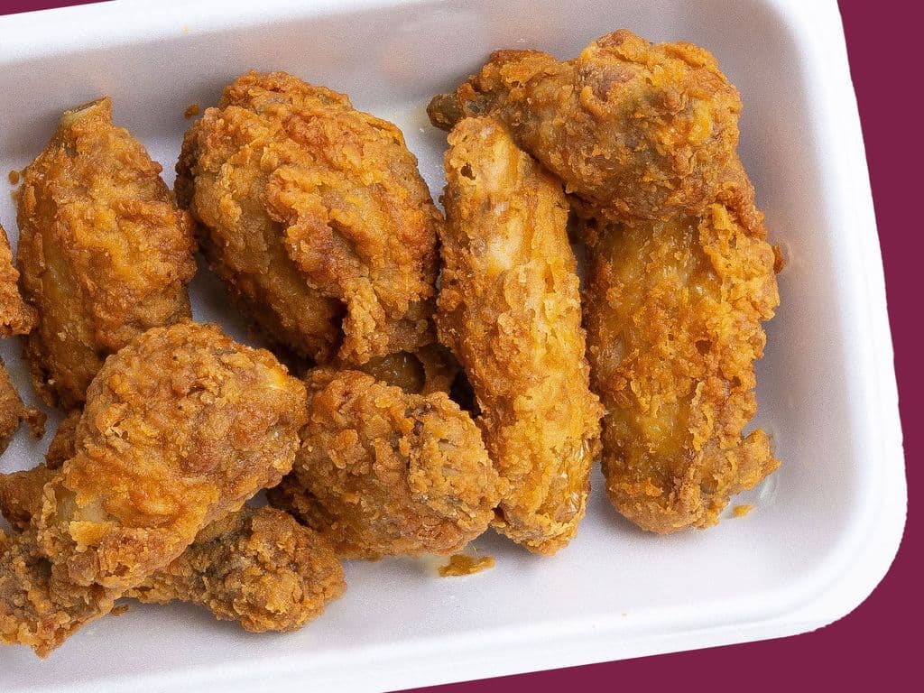 Fried Chicken Wings Plate