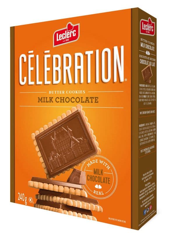 Celebration Biscuits au Beurre Chocolat au Lait 240g / Celebration Butter Cookies Milk Chocolate 240g